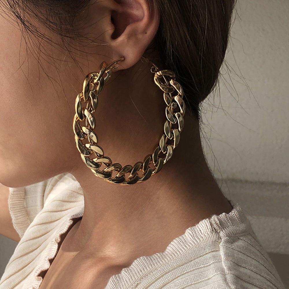 hoop chain earrings types of gold chains