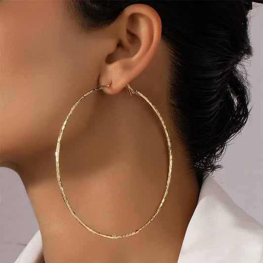 	 gold hoop earrings 	 gold earrings hoops  women's gold hoop earrings